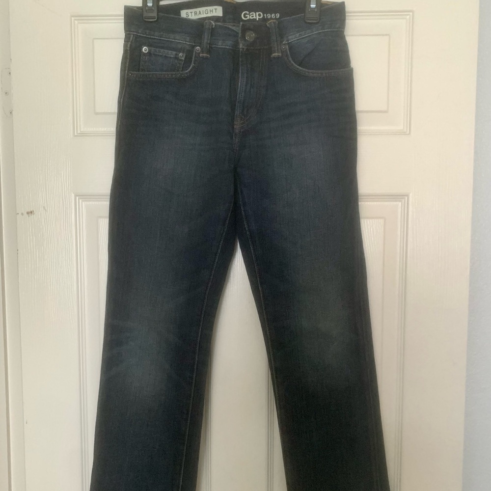 Men’s GAP Straight Fit Medium Wash Jeans 28x30 Very Comfortable Great Condition